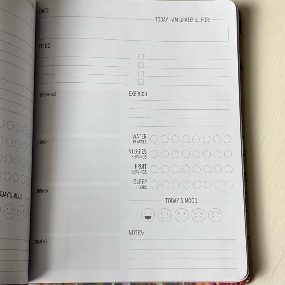Inhale & Exhale Wellness Guided 96 Lined Pages Book